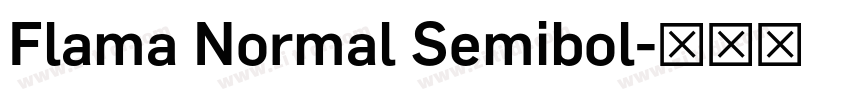 Flama Normal Semibol字体转换